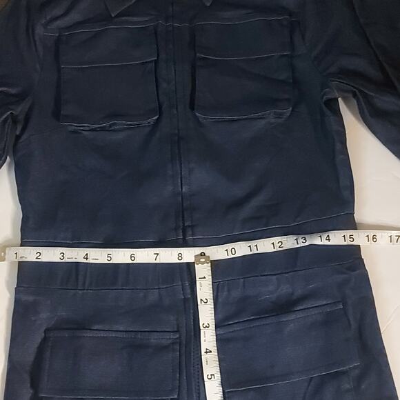 Love Highlight Blue Zip Denim 4 PocketJumpsuit L Utility Streetwear Casual Skate - Picture 6 of 9